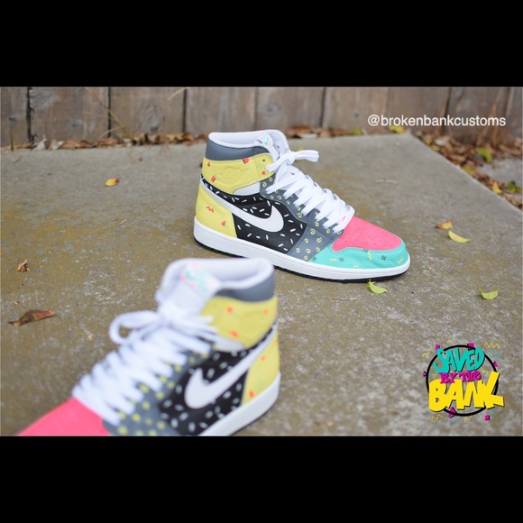 Custom Jordan 1 Saved By the Bell (low or mid) - Picture 5 of 9